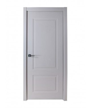 Дверь с ПВХ покрытием Твин 50 ДГ (Софт Белый)