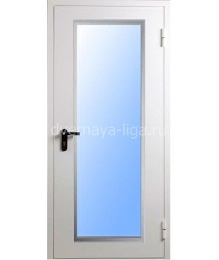 Дверь стальная противопожарная однопольная ДПМО-01(EIW-30,EIW-60) RAL 7035